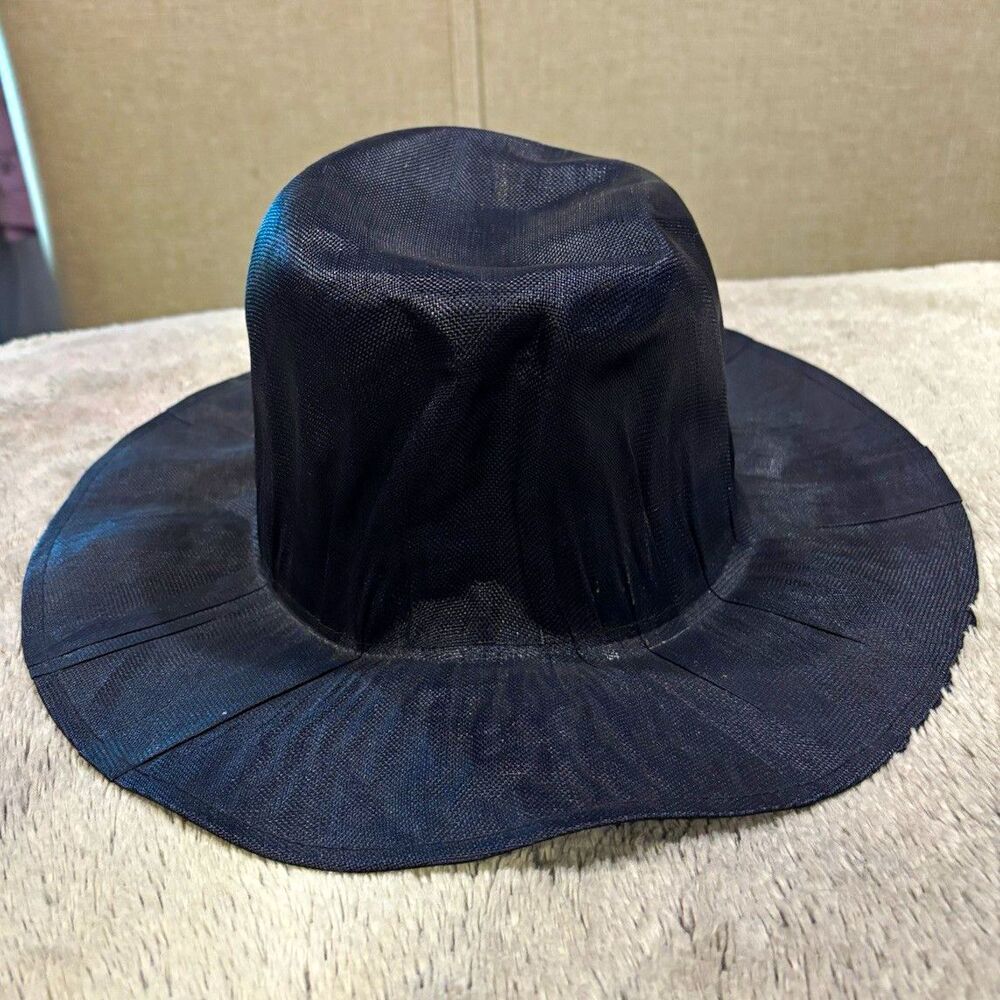 Reinhard Plank Dark Navy Blue Wide Brim Hat Size M Designer Unisex